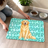 Custom Photo Pet Feeding Mat - Personalized Birthday Gifts For Dog Cat Lovers, Dog Dad And Mom, Cat Owners - Trendy Paws