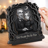 Custom Photo 2-Layered Wooden Plaque - Personalized Halloween Decor, Anniversary Wedding Gifts For Husband And Wife, Him And Her - Forever And Always, Darling