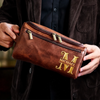 Custom Leather Toiletry Bag - Personalized Birthday Gifts For Husband, Son, Grandson, Brother, Grandpa, Dad, Yourself - The Ultimate Mans Kit