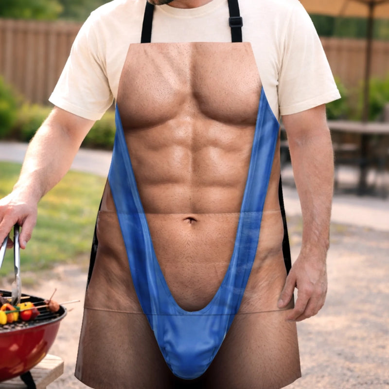 Custom Funny Apron With Pocket - Personalized Birthday Gifts For Husband, Son, Grandson, Brother, Grandpa, Dad, Yourself - Dangerous Levels Of Hotness