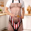 Custom Funny Apron With Pocket - Personalized Birthday Gifts For Husband, Son, Grandson, Brother, Grandpa, Dad, Yourself - Dangerous Levels Of Hotness