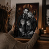 Custom Photo Vertical Poster - Personalized Halloween Decor Birthday Gifts For Mom, Dad, Brother, Sister - The Spooky Bunch