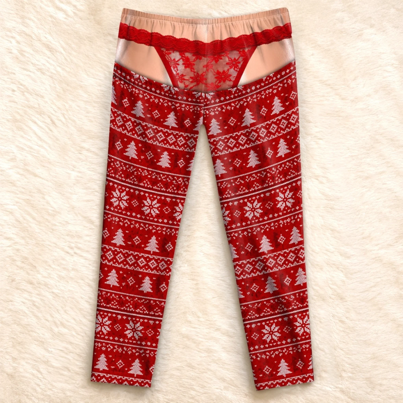 Custom Funny Pajama Pants - Personalized Christmas Birthday Gifts For Wife, Daughter, Besties, Sisters, Granddaughter, Grandma, Mom, Yourself - Too Cozy To Care