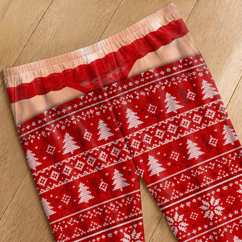Custom Funny Pajama Pants - Personalized Christmas Birthday Gifts For Wife, Daughter, Besties, Sisters, Granddaughter, Grandma, Mom, Yourself - Too Cozy To Care