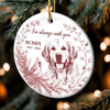 Custom Photo Ceramic Ornament - Personalized Pet Christmas Memorial Sympathy Gifts For Dogs, Cats - Forever Our Sweetest Friend