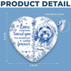 Custom Photo Ceramic Ornament - Personalized Pet Christmas Memorial Sympathy Gifts For Dogs, Cats - A Piece Of My Heart Went With You