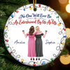 Custom Ceramic Ornament - Personalized Best Friend Christmas Birthday Gifts For Women, Besties, Sisters, BFF - Merry Times With Besties