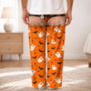 Custom Funny Pajama Pants - Personalized Halloween Birthday Gifts For Husband, Son, Grandson, Brother, Grandpa, Dad, Yourself - Creep It Real