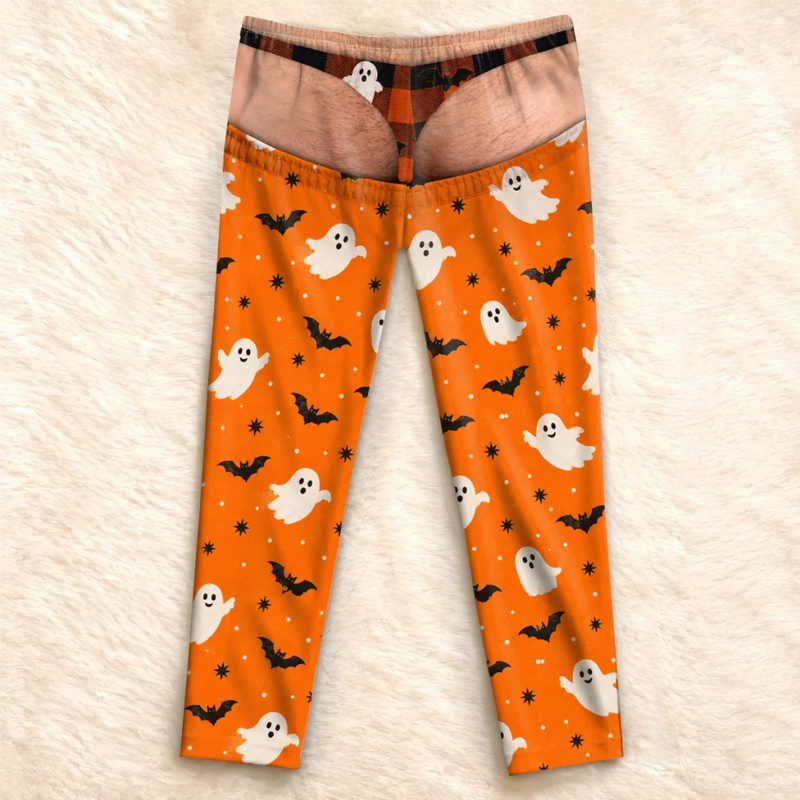 Custom Funny Pajama Pants - Personalized Halloween Birthday Gifts For Husband, Son, Grandson, Brother, Grandpa, Dad, Yourself - Creep It Real
