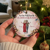 Custom Ceramic Ornament - Personalized Best Friend Christmas Birthday Gifts For Women, Besties, Sisters, BFF - Best Friends Forever