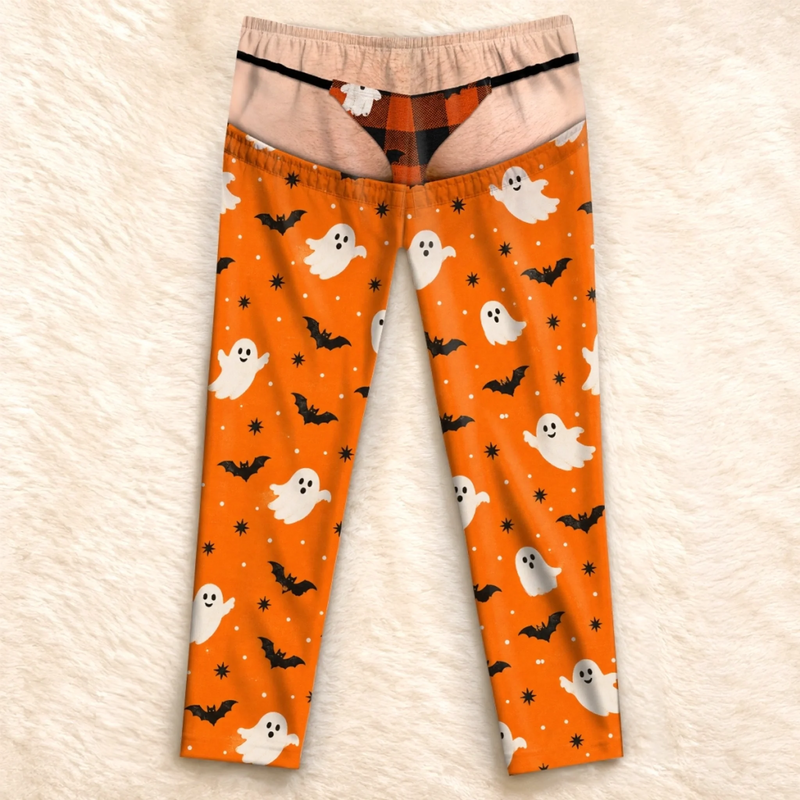 Custom Funny Pajama Pants - Personalized Halloween Birthday Gifts For Husband, Son, Grandson, Brother, Grandpa, Dad, Yourself - Boo Before Bed