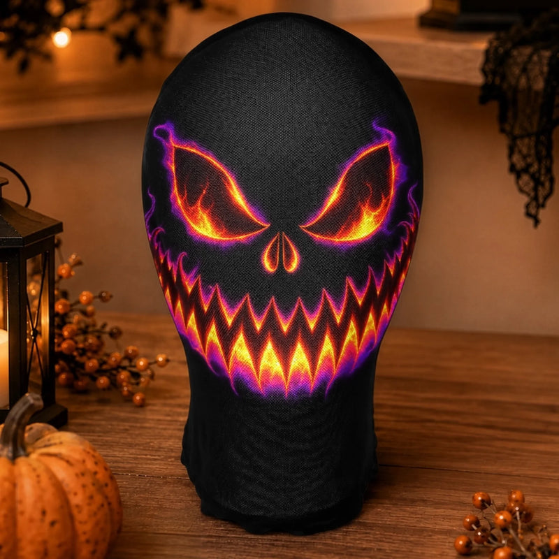 Custom Creepy Pumpkin Balaclava Mask - Personalized Halloween Birthday Gifts For Him, Her - Feel The Spooky Inner Fire