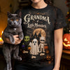 Custom Monster T-shirt - Personalized Halloween Birthday Gifts For Mom, Grandma - Grandma’s Ghouls