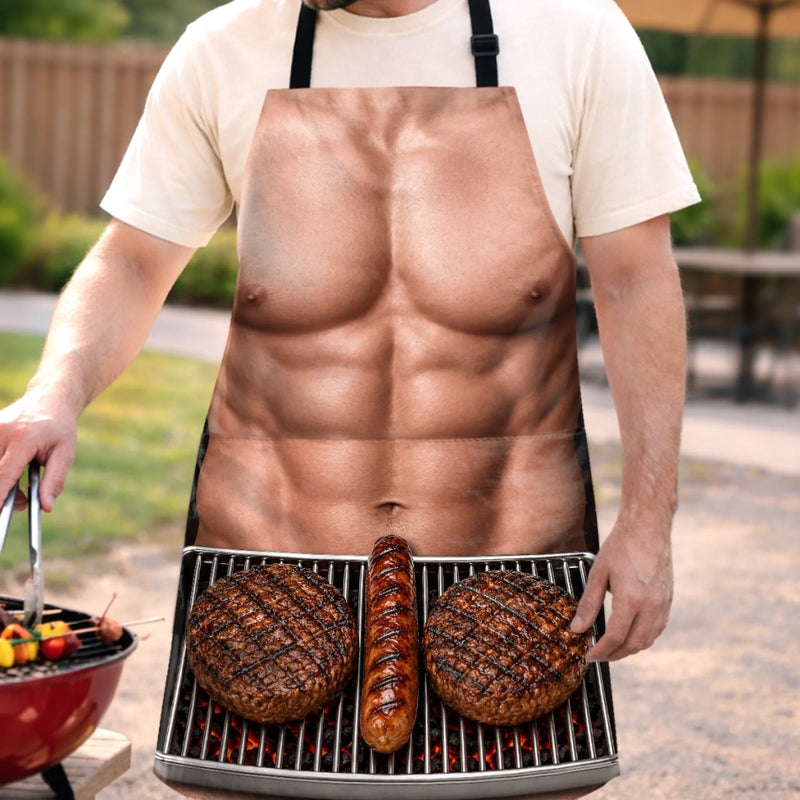 Custom Funny Apron With Pocket - Personalized Grilling Gifts For BBQ Lovers, Husband, Son, Grandson, Brother, Grandpa, Dad, Yourself - Born To Grill Hot Food