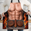 Custom Funny Apron With Pocket - Personalized Grilling Gifts For BBQ Lovers, Husband, Son, Grandson, Brother, Grandpa, Dad, Yourself - Born To Grill Hot Food