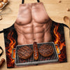 Custom Funny Apron With Pocket - Personalized Grilling Gifts For BBQ Lovers, Husband, Son, Grandson, Brother, Grandpa, Dad, Yourself - Born To Grill Hot Food