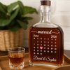 Custom First Christmas Whiskey Bottle - Personalized Anniversary Christmas Wedding Gifts For Husband And Wife, Him And Her, Wine, Bourbon, Whiskey Lovers - Cheers To Forever Love