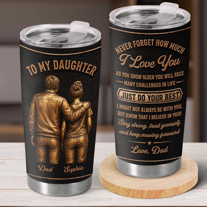 Custom Tumbler - Personalized Birthday Gifts For Son, Daughter - Stay Strong And Keep Going