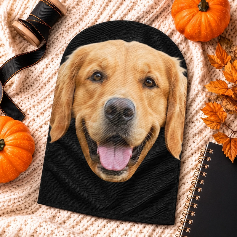 Custom Photo Balaclava Mask - Personalized Halloween Birthday Gifts For Dog Cat Lovers, Dog Dad And Mom, Cat Owners - Pet Monster On Loose