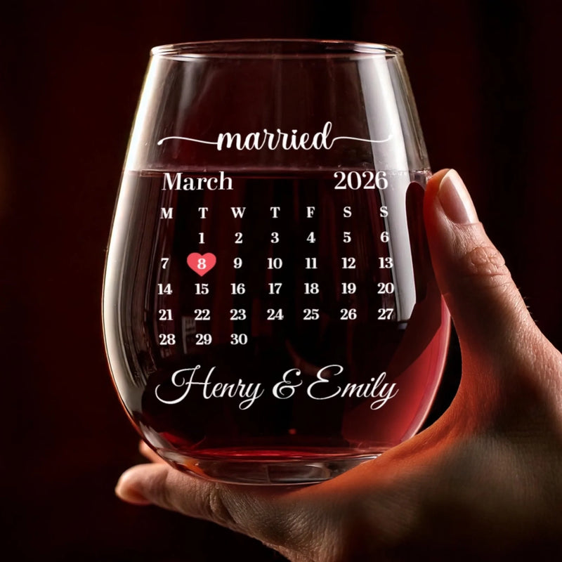 Custom First Christmas Wine Glass - Personalized Anniversary Christmas Wedding Gifts For Husband And Wife, Him And Her - Love Worth Toasting To