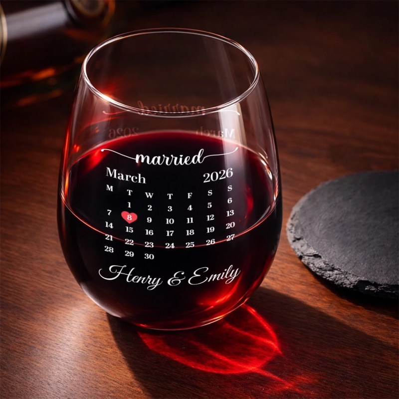 Custom First Christmas Wine Glass - Personalized Anniversary Christmas Wedding Gifts For Husband And Wife, Him And Her - Love Worth Toasting To