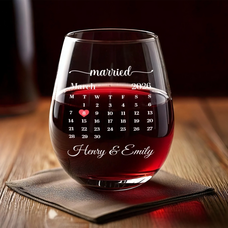 Custom First Christmas Wine Glass - Personalized Anniversary Christmas Wedding Gifts For Husband And Wife, Him And Her - Love Worth Toasting To