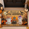 Custom Home Decor Decorative Mat - Personalized Halloween Decor Birthday Gifts For Cat Lovers, Cat Mom And Dad - Spooky Paws Club