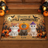 Custom Home Decor Decorative Mat - Personalized Halloween Decor Birthday Gifts For Cat Lovers, Cat Mom And Dad - Spooky Paws Club