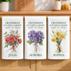 Custom Kitchen Towel - Personalized Birthday Gifts For Mom, Grandam - Grandma's Sweet Kitchen Garden