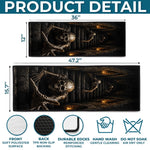 3D Skeleton Vortex Runner Rug - Halloween Decor Gifts For Mom, Dad, Brother, Sister - Spooky Season Is Calling