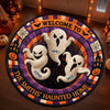 Custom 3D Ghost Vortex Quilted Round Mat - Personalized Halloween Decor Birthday Gifts For Mom, Dad, Brother, Sister - Our Kind Of Family Gathering