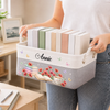 Custom Storage Basket - Personalized Bookish Gifts For Book Lovers, Bookworms, Readers - Bloom With Grace Every Day