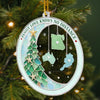 Custom Long Distance Acrylic Ornament - Personalized Christmas Birthday Gifts For Mom, Dad, Brother, Sister - Always Connected Deep In Hearts