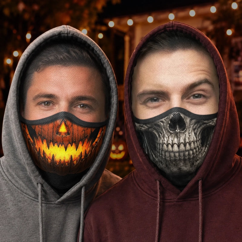 Custom Photo Balaclava Mask - Personalized Halloween Birthday Gifts For Him, Her - Welcome To The Spooky Side