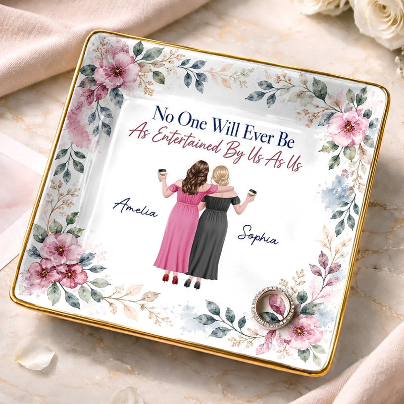 Custom Jewelry Dish - Personalized Best Friend Birthday Gifts For Women, Besties, Sisters, BFF - Our Kind Of Forever