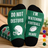 Custom Football Crew Socks - Personalized Birthday Gifts For Football Lovers, Sports Fans, Sports Lovers - Quiet Please Game Day Today