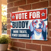 Custom Photo Home Decor Metal Sign - Personalized  Birthday Gifts For Dog Cat Lovers, Dog Dad And Mom, Cat Owners - Vote For Pawsitive Change