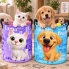 Custom Laundry Basket - Personalized Birthday Gifts For Dog Cat Lovers, Dog Dad And Mom, Cat Owners - Store With Pet Love