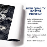 Custom Photo Vampire Vertical Poster - Personalized Halloween Anniversary Wedding Gifts For Husband And Wife, Him And Her - Love Bites, Forever Ours