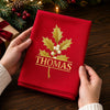 Custom Birth Month Flower Cotton Napkin - Personalized Christmas Birthday Gifts For Mom, Dad, Brother, Sister - Making Spirits Bright