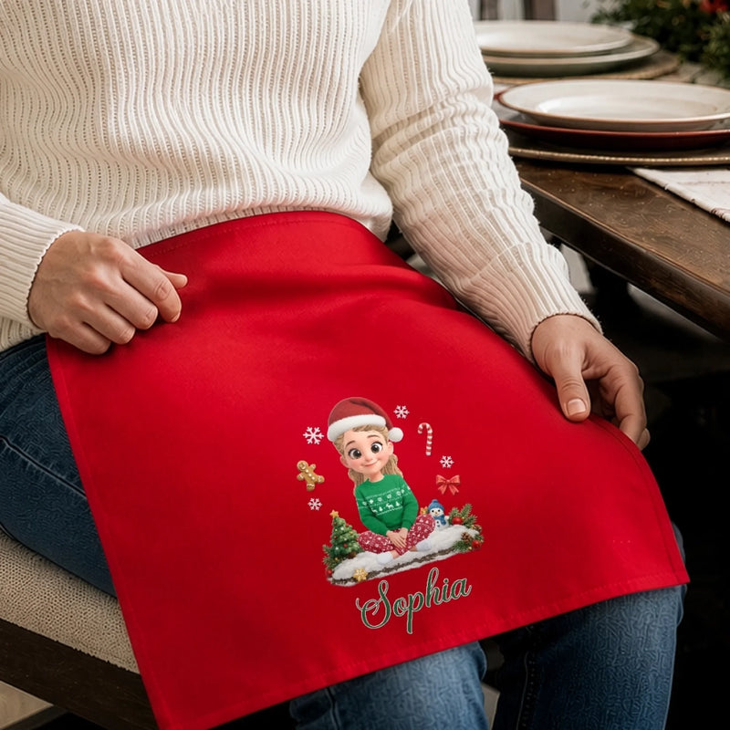 Custom Cotton Napkin - Personalized Christmas Birthday Gifts For Mom, Dad, Brother, Sister - Making Merry Memories