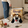 Custom Laundry Basket - Personalized Birthday Gifts For Dog Cat Lovers, Dog Dad And Mom, Cat Owners - Sweet Furry Corner