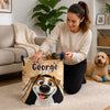 Custom Laundry Basket - Personalized Birthday Gifts For Dog Cat Lovers, Dog Dad And Mom, Cat Owners - Sweet Furry Corner