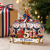 Custom Acrylic Ornament - Personalized America 250th Anniversary Christmas Gifts For Mom, Grandma, Dad, Grandpa - United In Love Proud In Spirit