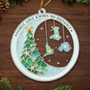 Custom Long Distance Acrylic Ornament - Personalized Christmas Birthday Gifts For Mom, Dad, Brother, Sister - Warm Hearts Across The World