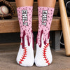Custom Sport Crew Socks -  Personalized Birthday Gifts For Sports Fans, Sports Lovers - Born To Play Hard