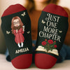 Custom Shh I'm Reading Crew Socks - Personalized Bookish Gifts For Book Lovers, Bookworms, Readers - Stories Never Grow Old