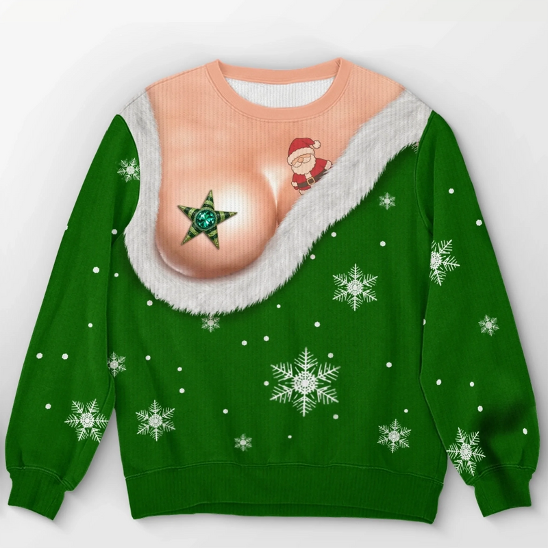 Custom Funny Ugly Sweatshirt - Personalized Christmas Birthday Gifts For Wife, Daughter, Besties, Sisters, Granddaughter, Grandma, Mom, Yourself - Cute Enough To Be Ugly