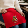Custom Snowman Cotton Napkin - Personalized Christmas Birthday Gifts For Mom, Dad, Brother, Sister - Gathered Together With Joy