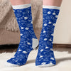 Custom Football Crew Socks - Personalized Christmas Birthday Football Gifts For Football Lovers, Sports Fans, Sports Lovers - Game Day Essential